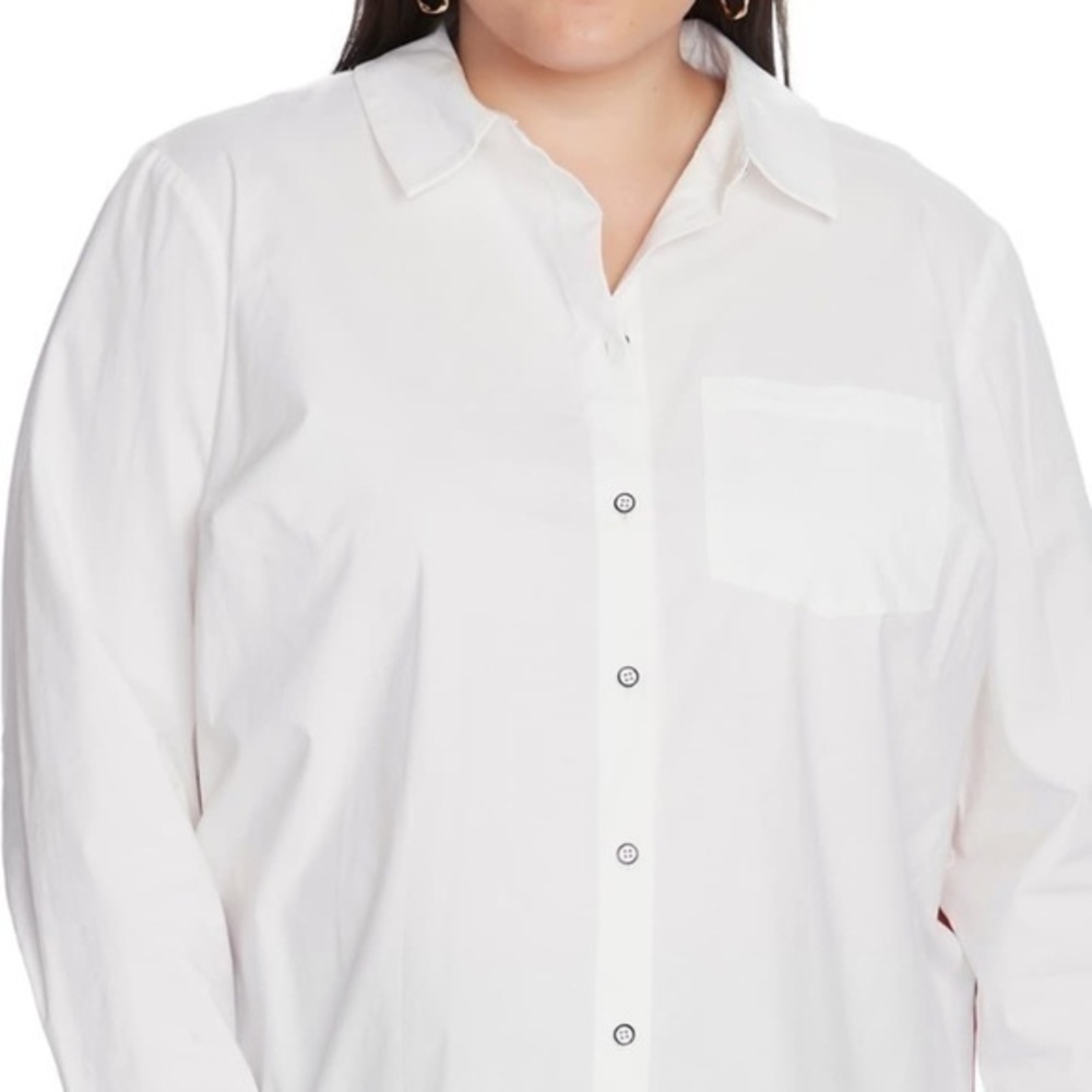𝅺COURT & ROWE EMBROIDERED BUTTON UP BLOUSE